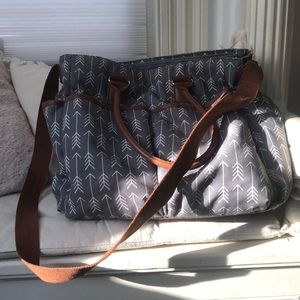 Diaper Tote Bag with matching changing pad